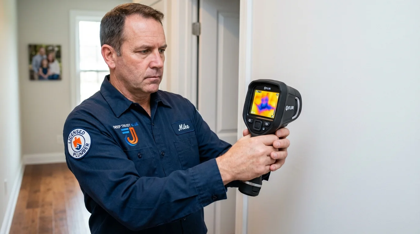 Thermal imaging leak detection by Johns Plumbing LLC in Fillmore